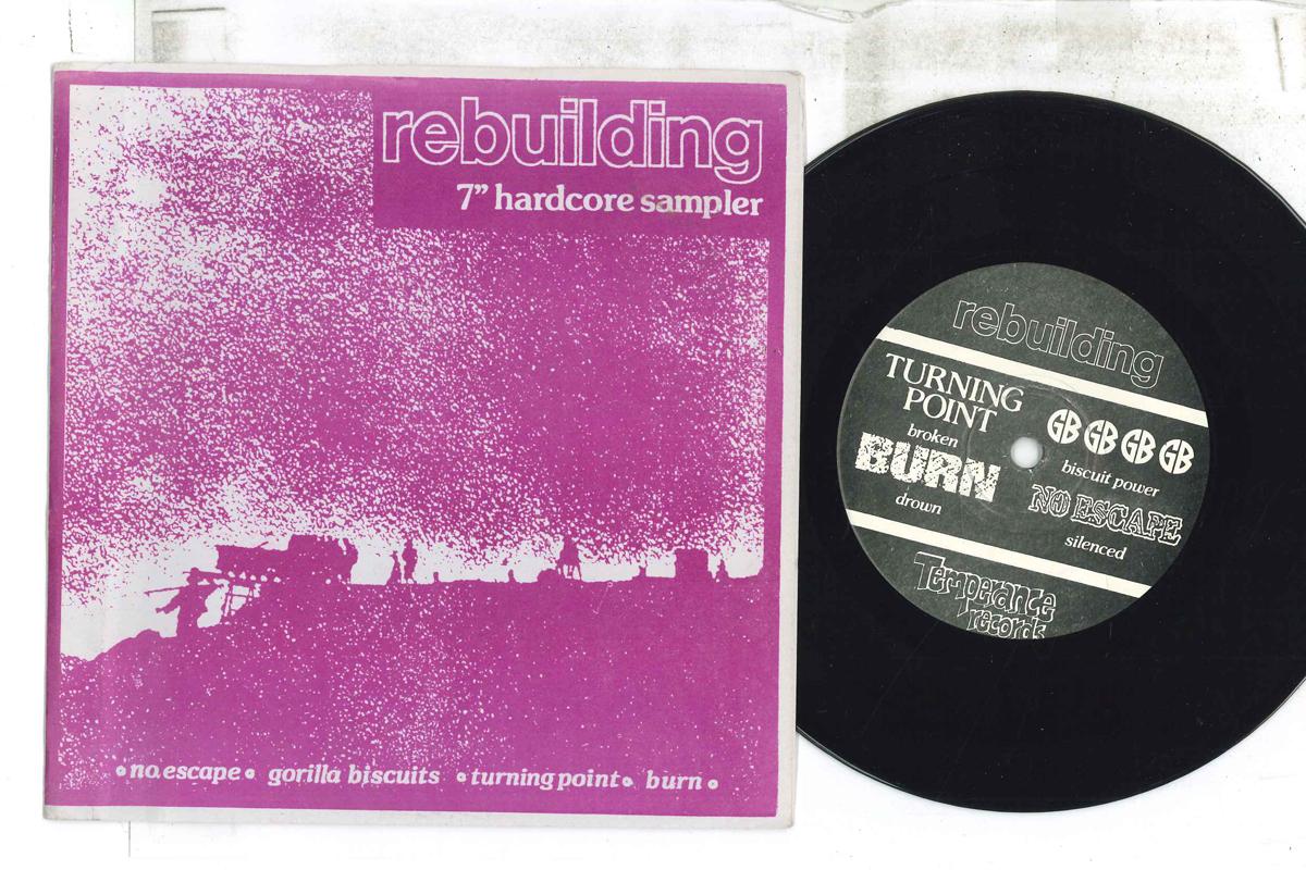 

7inch Record VARIOUS Rebuilding NONE TEMPERANCE 1990 US Rock Used