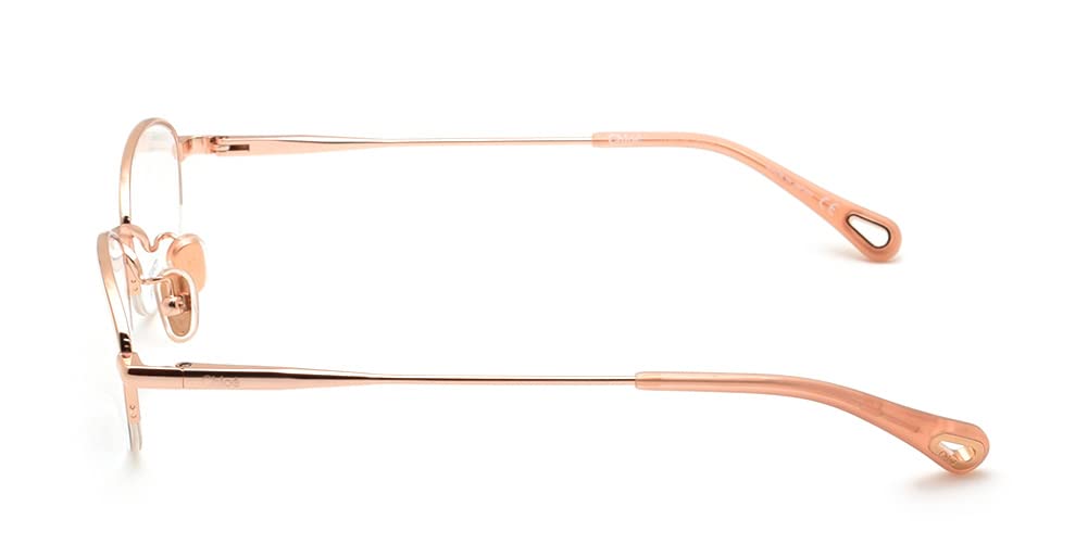 Chloe Eyeglass Frames CH0044OJ 002 Pink Gold Women's