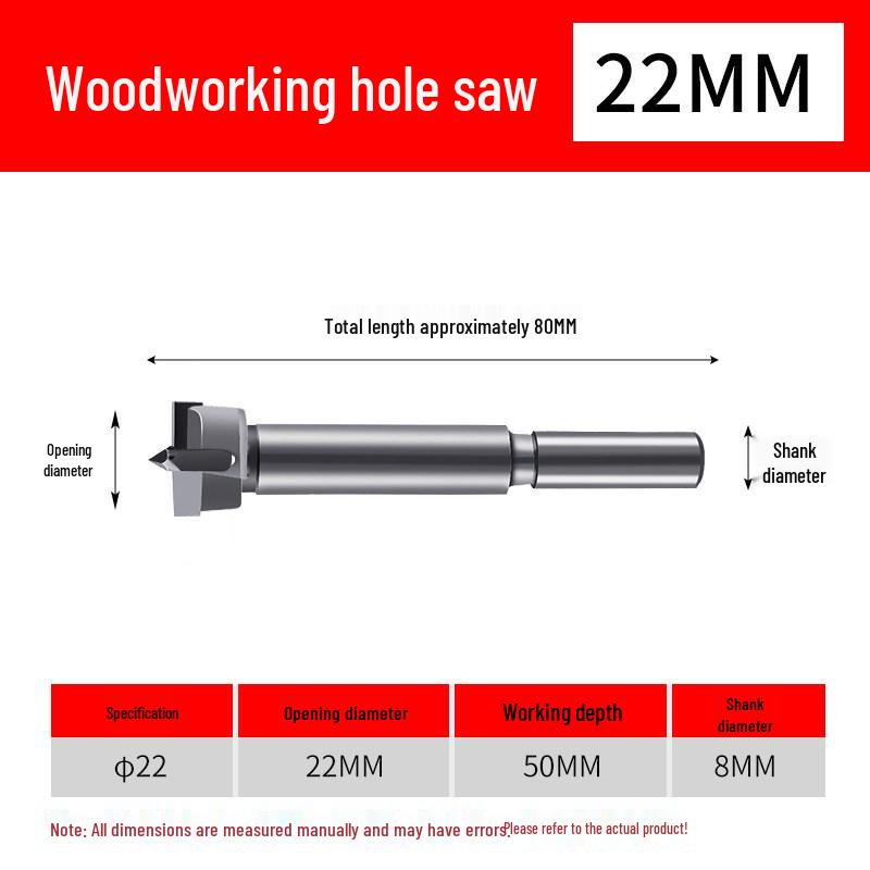 Industrial-Grade Hole Saw Set for Woodworking: Desktop Hinge, Door Lock, Wood Board, and Plastic Drilling.