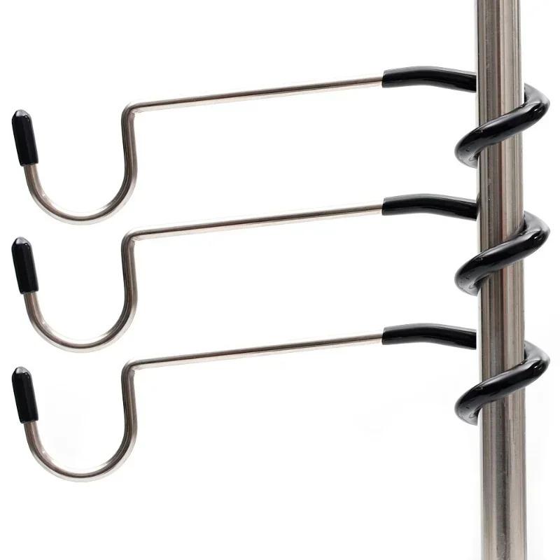 Camping Stainless Steel Lamp Holder Hook Portable Tent Pole Light Hanger Hunting Fishing Lantern Hanger Outdoor Camping Tools