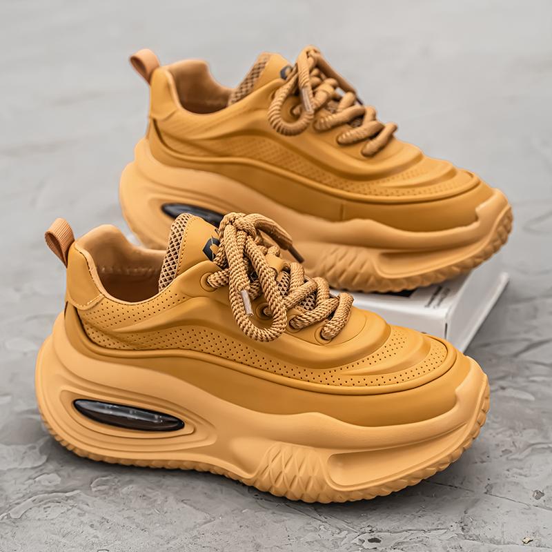 

Кроссовки мужские в стиле панк, модные повседневные туфли на платформе для мужчин, спортивные кроссовки для колледжа, мужские кроссовки в британском стиле для студентов 40 хаки