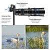 Metal HD 20 40X Zoom Single Tube Telescope External Dual Adjustment Monocular Phone Telephoto Lens with Tripod