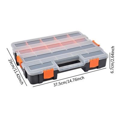 Hardware Organizer Box Tool Toolbox for Crafts Nuts Bolt Small