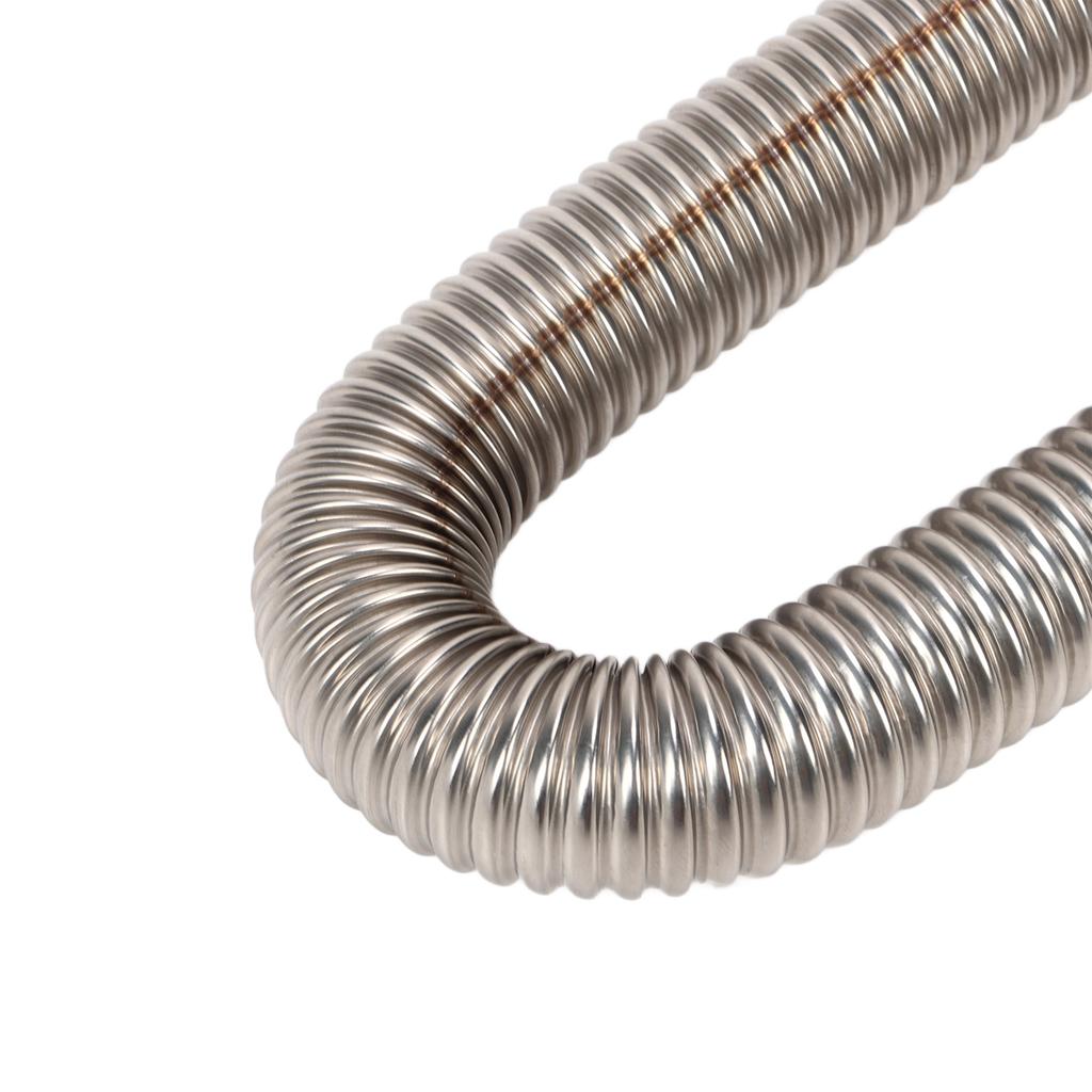 Parking   Heater Exhaust Pipe with Muffler Stainless Steel Fuel     Gas Vent Hose 2.5cm Inner Diameter