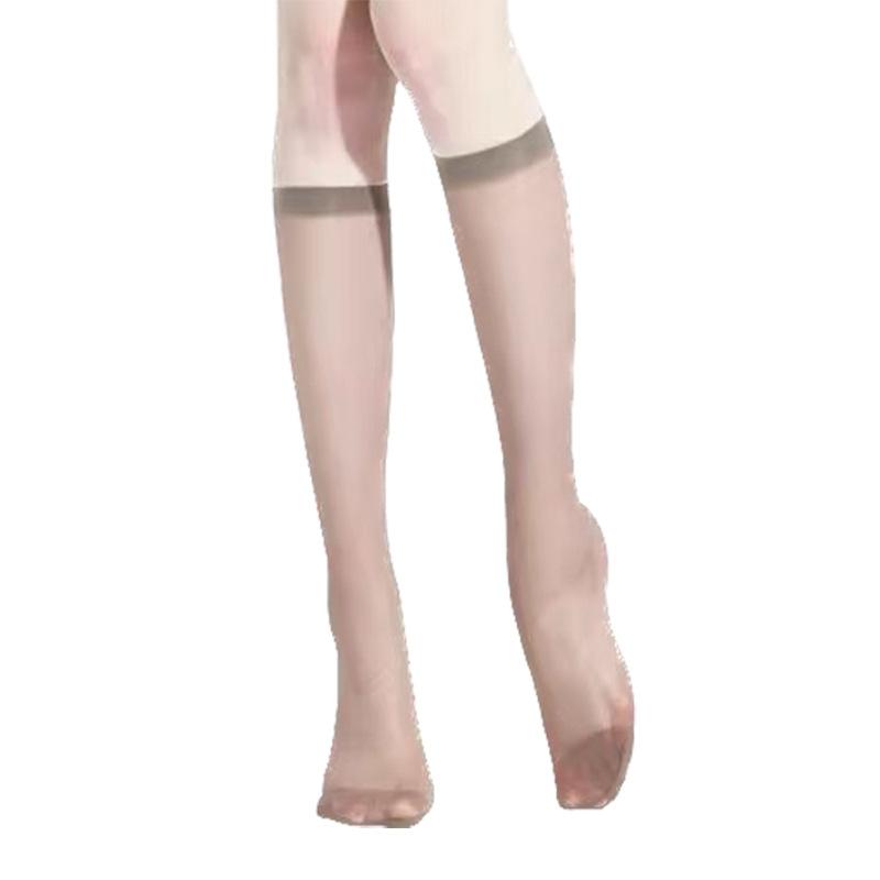 5 Paar Dames Ultradunne Nylon Kousen Transparante Elasticiteit Dames Kniekousen Zomer Lange Sokken voor Meisjes Kous