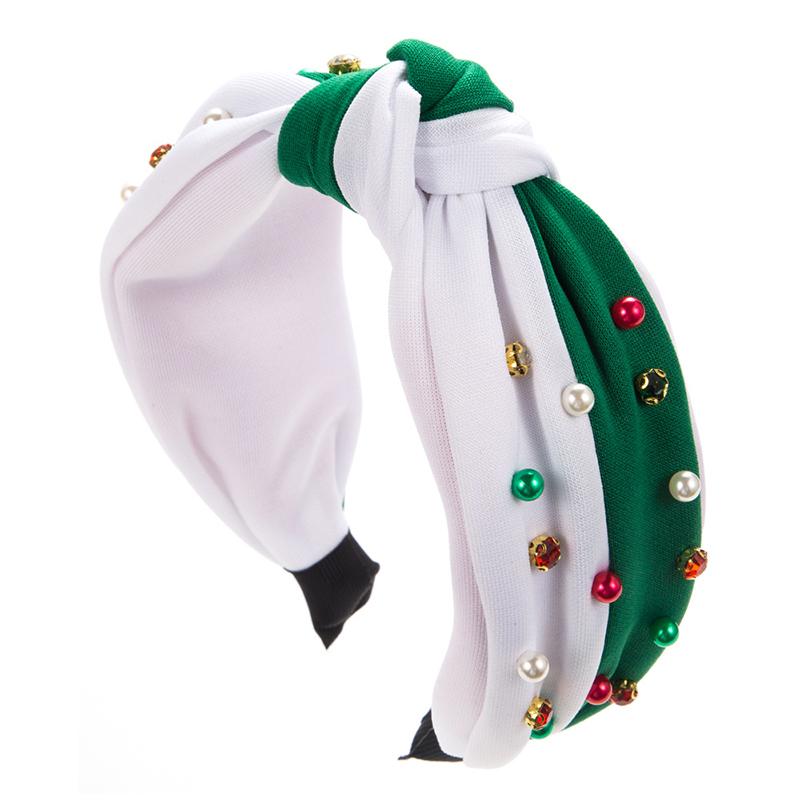 Christmas Headband Fashion Beads Rhinestone Christmas Hair Accessories For Women