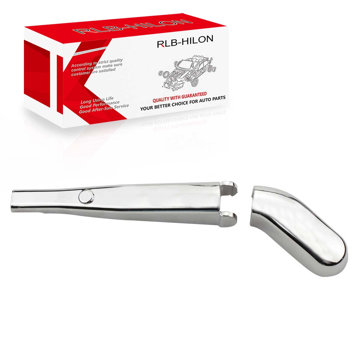 Chrome Rear Back Window Windshield Rain Wiper Blade Cover Trim For Toyota Hiace Coummter 2005- Grandia