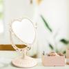 Vintage Rotation Table Mirror, Freestanding Tabletop Makeup Mirror, 360° Double Sided Vanity Tabletop Makeup Mirror for Girl Women Bathroom Bedroom