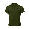 Muscleguys Summer Short Sleeved T-shirt Trend Lapel POLO Shirt Simple and Versatile with Half Sleeve