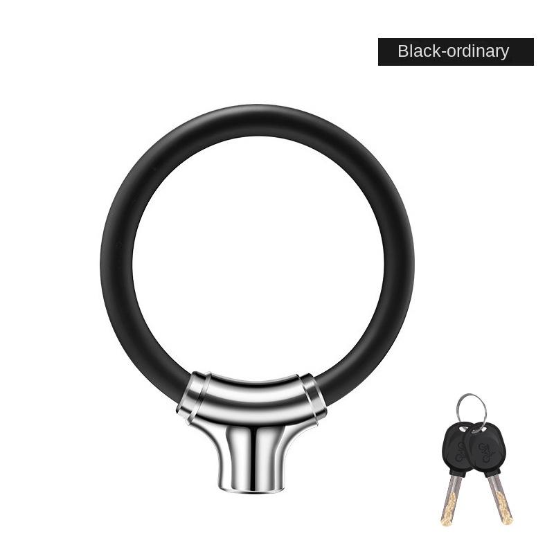 

Велосипедный замок, небьющийся, аксессуары для безопасности велосипеда, противоугонный, портативный, кольцо, трос, замок, цепь, оборудование, безопасность с 2 ключами белый