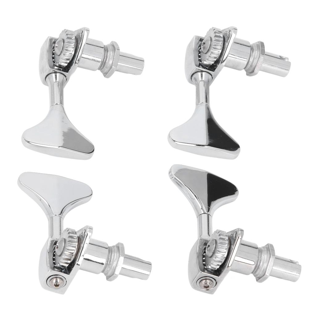 2R 2L Bass Guitar Tuning Peg Zinc Alloy 20:1 Gear Ratio Open 4 String Bass Machine Head Set
