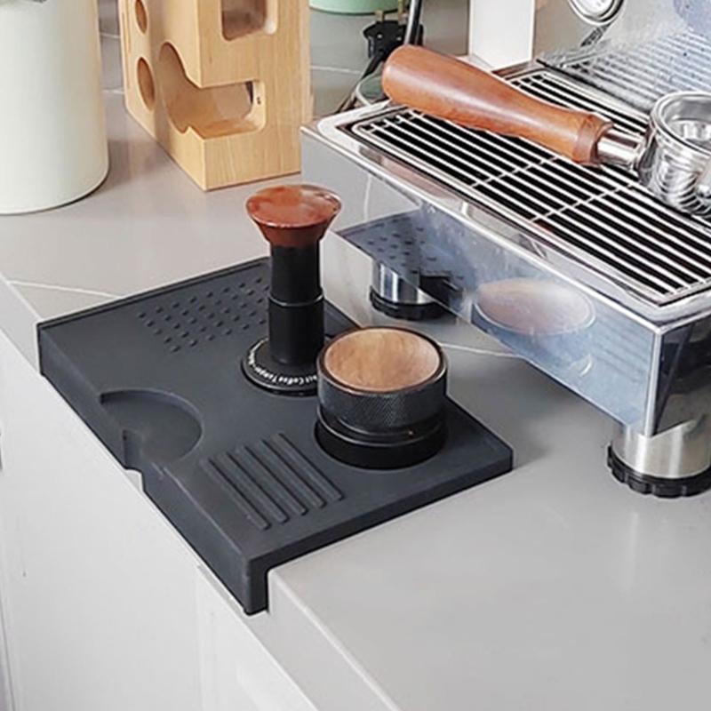 Waterproof Silicone Espresso Tamper Mat 15x24cm Protective Thickened Pad For Coffee Maker Kitchen Cafes Use