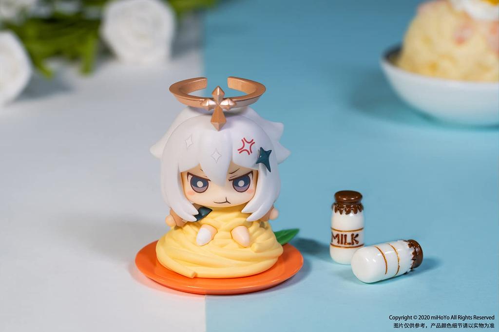 miHoYo Genshin Impact “It's Not Emergency Rations!” Paimon PVC & ABS Mascot Figure Collection 6-Piece Box Set