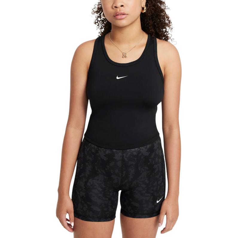 

Nike One Round Neck Comfortable Pullover Kids Tops Black FZ5598-010 M