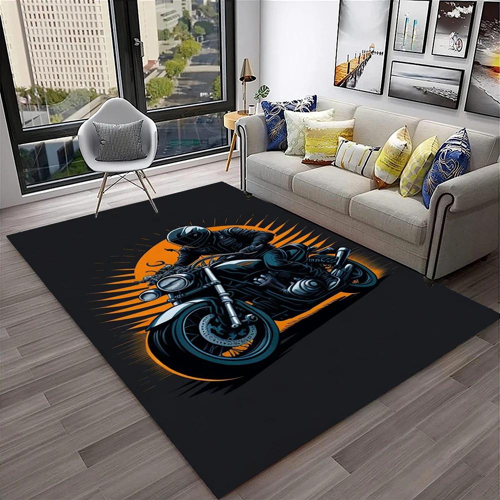 Off Road Motorrace Moto Tapijt Vloerkleed voor Huis Woonkamer Slaapkamer Bank Deurmat Decoratie, Kinder Speelkleed Antislip Vloerkleed