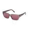 Tom Ford Ezra Bordeaux Mirror Rectangular Men S SunglaSSeS Ft1075 45u 54