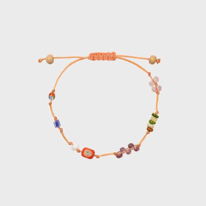 Handmade Macram Bracelet Orange