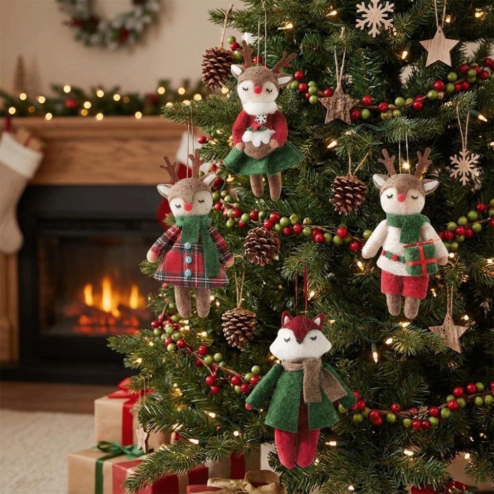 Vintage Style Christmas Tree Decorations Durable Christmas Tree Hanging Pendant Winter Season
