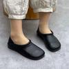 Shallow mouth two wear single shoes women's spring 2026 new retro Mori small leather shoes