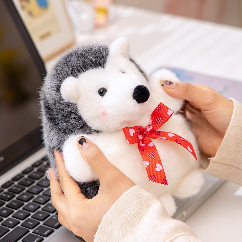 Simulation hedgehog plush toy doll small short leg hedgehog couple men's and women's dolls soothing doll furniture ornament