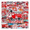 50Pc Skateboard Stickers Fire Truck Stickers Cool Skateboard Extreme Sports Stickers Trolley Case Guitar Mug Notebook Trend Stickers