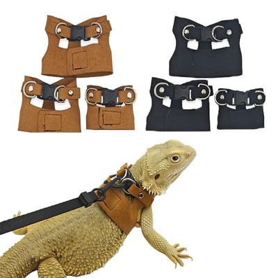 Soft Reptile Harness Adjustable Pet Training Harnesses New Reptile Walking Leash  for Small Animal