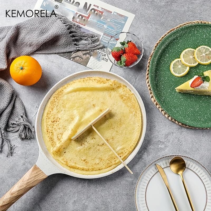 20/24/28cm Non-Stick Pancake Pan Ceramic Coated Frying Pan Tortilla Pan for Pancake Omelette Steak With Handle Stovetops General