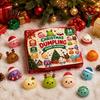 Christmas Surprise Gift Set Advent Calendar with Squeeze Toys, Cute Silicone Dumpling Figures, Countdown Stress Relief Sensory Fidget Toys for