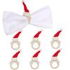 Wedding Napkin Rings Christmas Napkin Holder Kit Christmas Hat Design Christmas Napkin Rings For Family Table Decorations