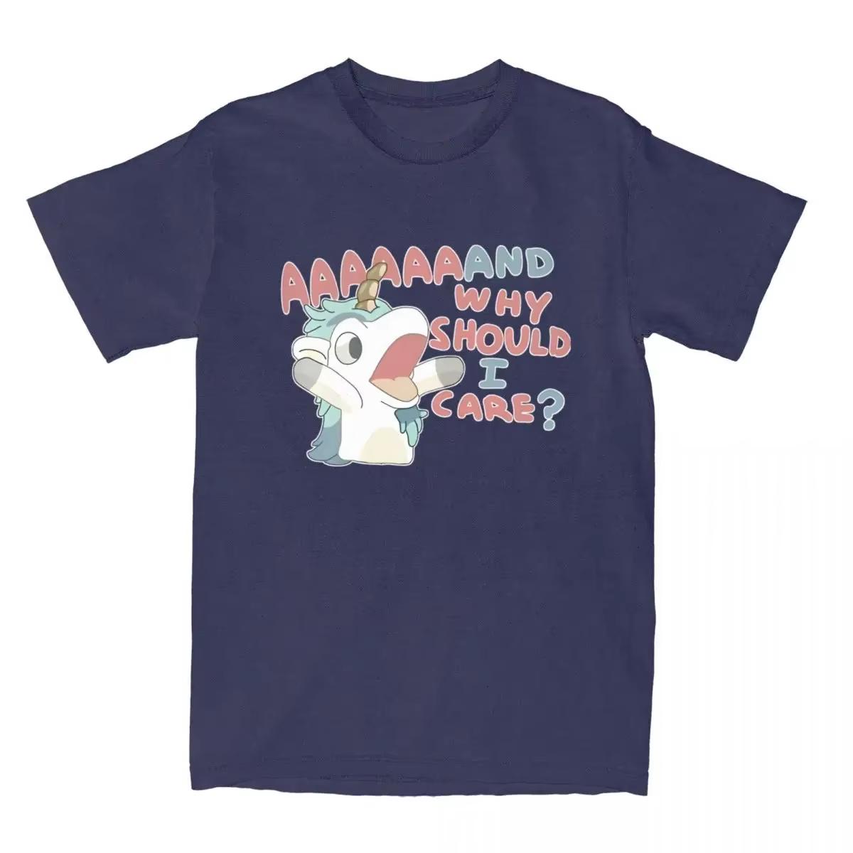 Men Womens T Shirt Why Should I Care Unicorse TShirts Harajuku Hot Anime Blueyed Beach Tees Pattern Cotton Tees Comfortable 3XL