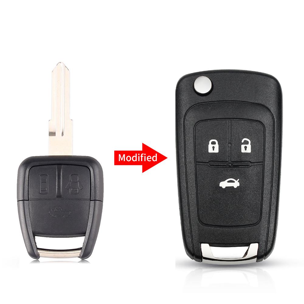 KEYYOU Modified Flip Folding Remote Key Shell For Chevrolet Cruze Aveo 2/3 Buttons Blank Case Fob Car-Styling Left / Right Blade