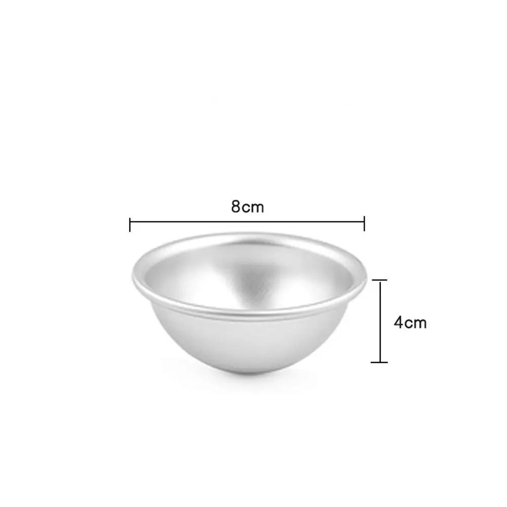 Kitchen Tool Daifuku Dessert Mold Pan Tin Baking Snowball 3D Aluminum Ball Mochi Mold Cake Pastry Mould