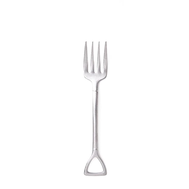 

vintage inox scoop fork L made in Japan VINTAGEINOX [Regularly sold product] cafe restaurant outdoor camp stainless Aging processing Unbreakable