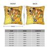 Gustav Klimt the Embrace Throw Pillow Cover Polyester Cushions for Sofa Gold Romance Love  Creative Pillowcover Home Decor