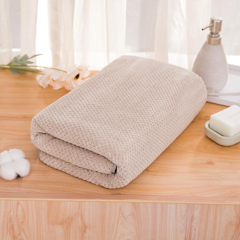 Large Size Towels Bath Towels Pure Cotton Strong Water Absorption No Lint No Fading Bath Quick-drying Household Towels Skin-friendly and Soft