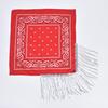 Sequins Scarf Exquisite Pattern Tassel Design Non-Fading Washable Quick Dry Decorative Polyester Women Beautiful Fringed Bandana Headscarf for Party