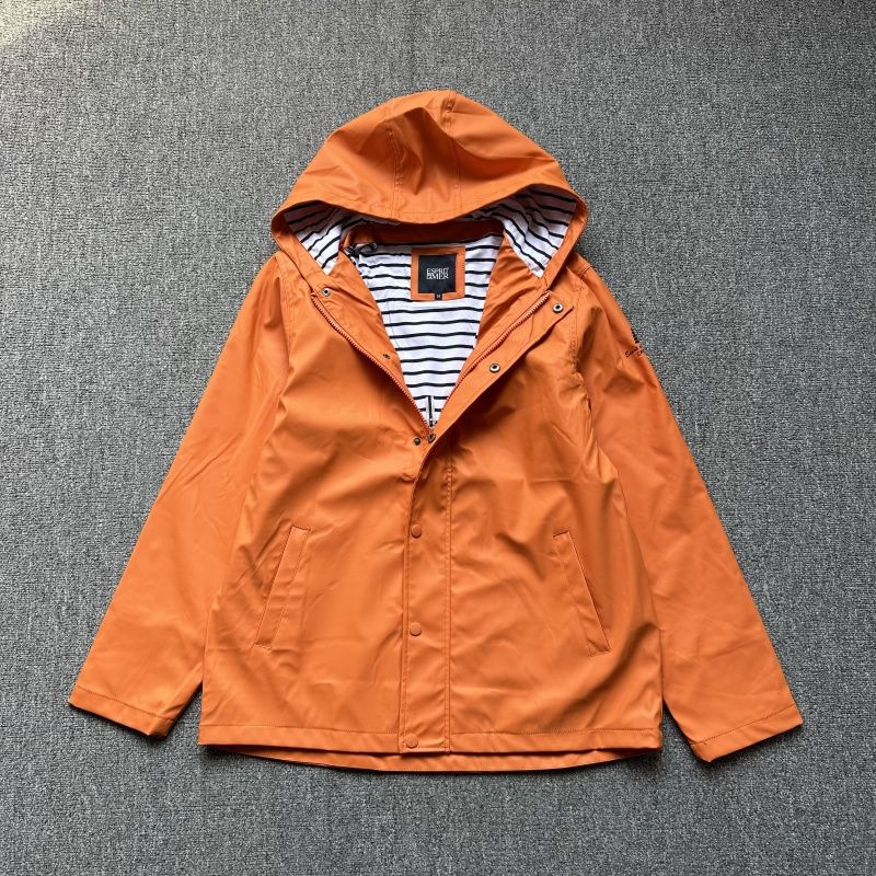 

Экспортировано в Великобританию Женский плащ большого размера, непродуваемый, водонепроницаемый, для пеших прогулок, досуга, тренч, пончо, для повседневной носки 1 orange pu raincoat Outwear 2XL