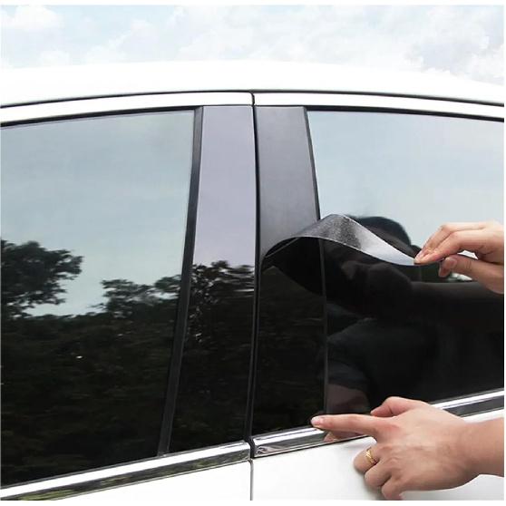 Postes de Pilar 8 Peças Compatíveis com Toyota Prius 2016 2017 2018 2019 2020 2021 2022 Postes de Pilar Preto Brilhante Decoração de Porta Cobertura de Coluna de Janela BC Acabamento