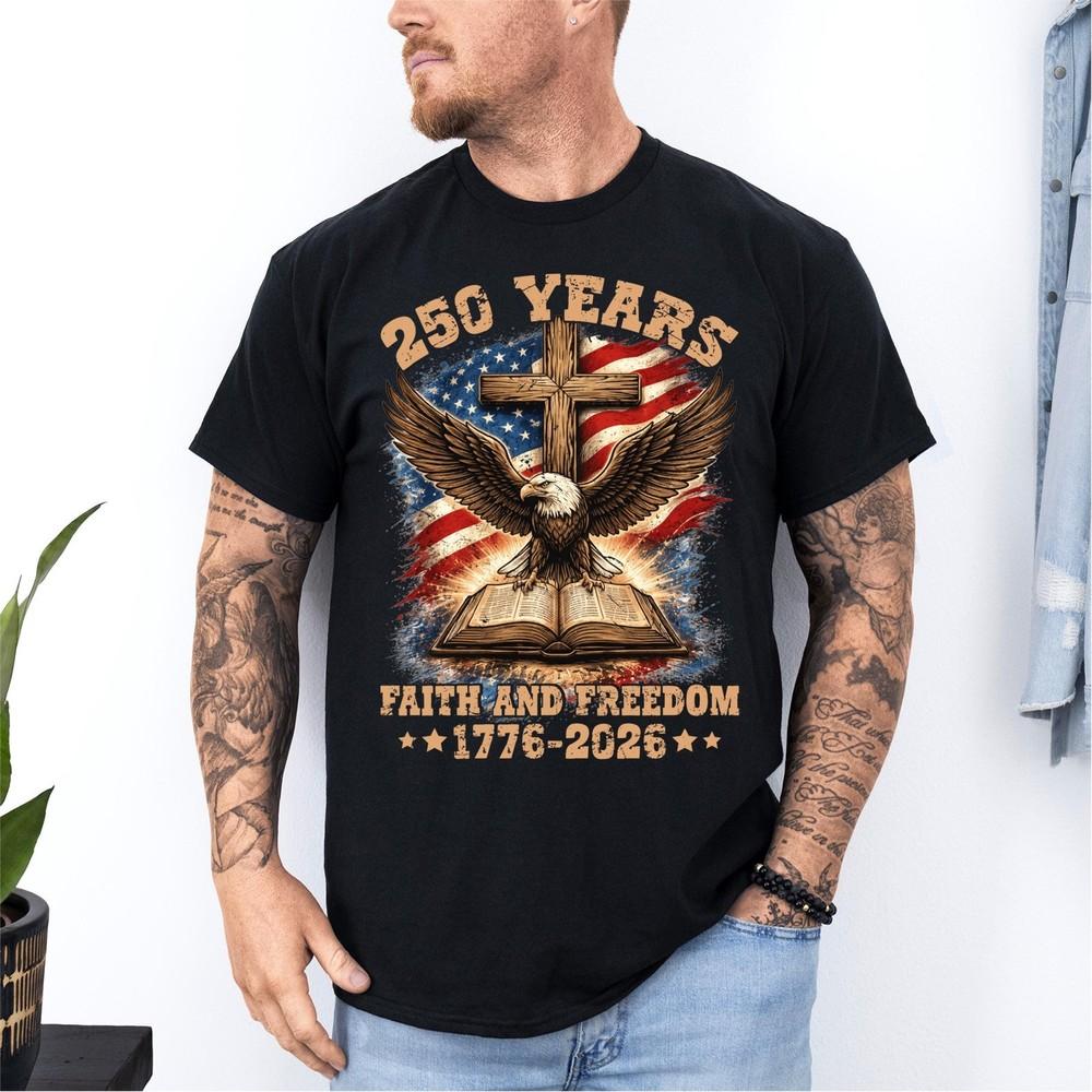 

250 Years American Flag 250th Anniversary USA Birthday We The People TShirt Unisex T-Shirt M