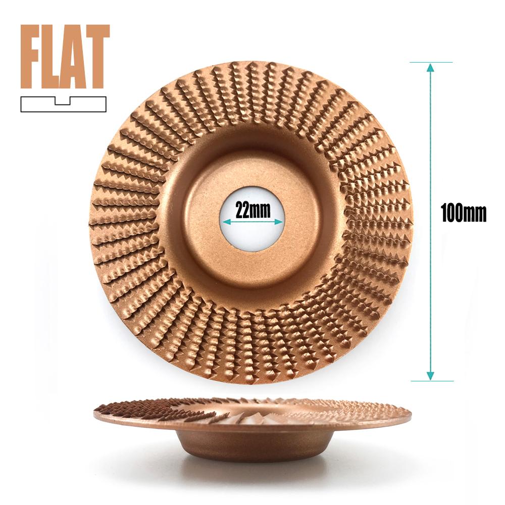 100mm Plane Bevel Angle Grinding Wheel 16/22mm Aperture Rotary Disc Sanding Woods Carving Tool Abrasive Disc for Angle Grinder