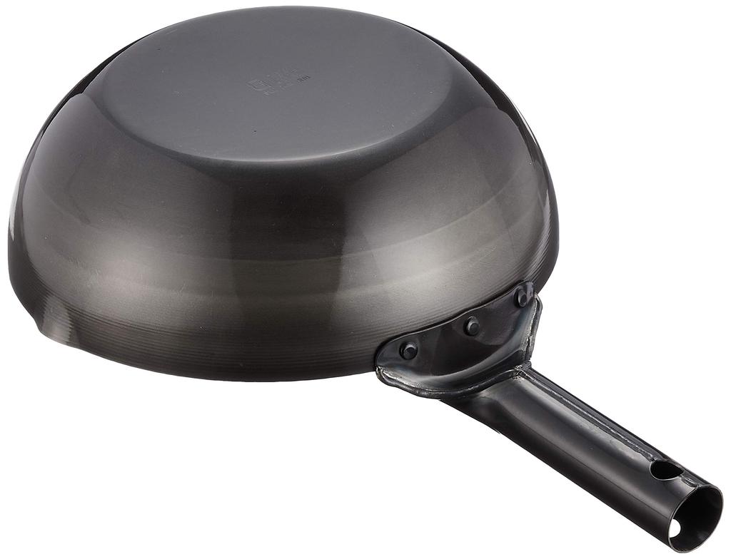 Nagao Summit Industries Iron Pot Style IH Commercial Beijing Wok 24cm