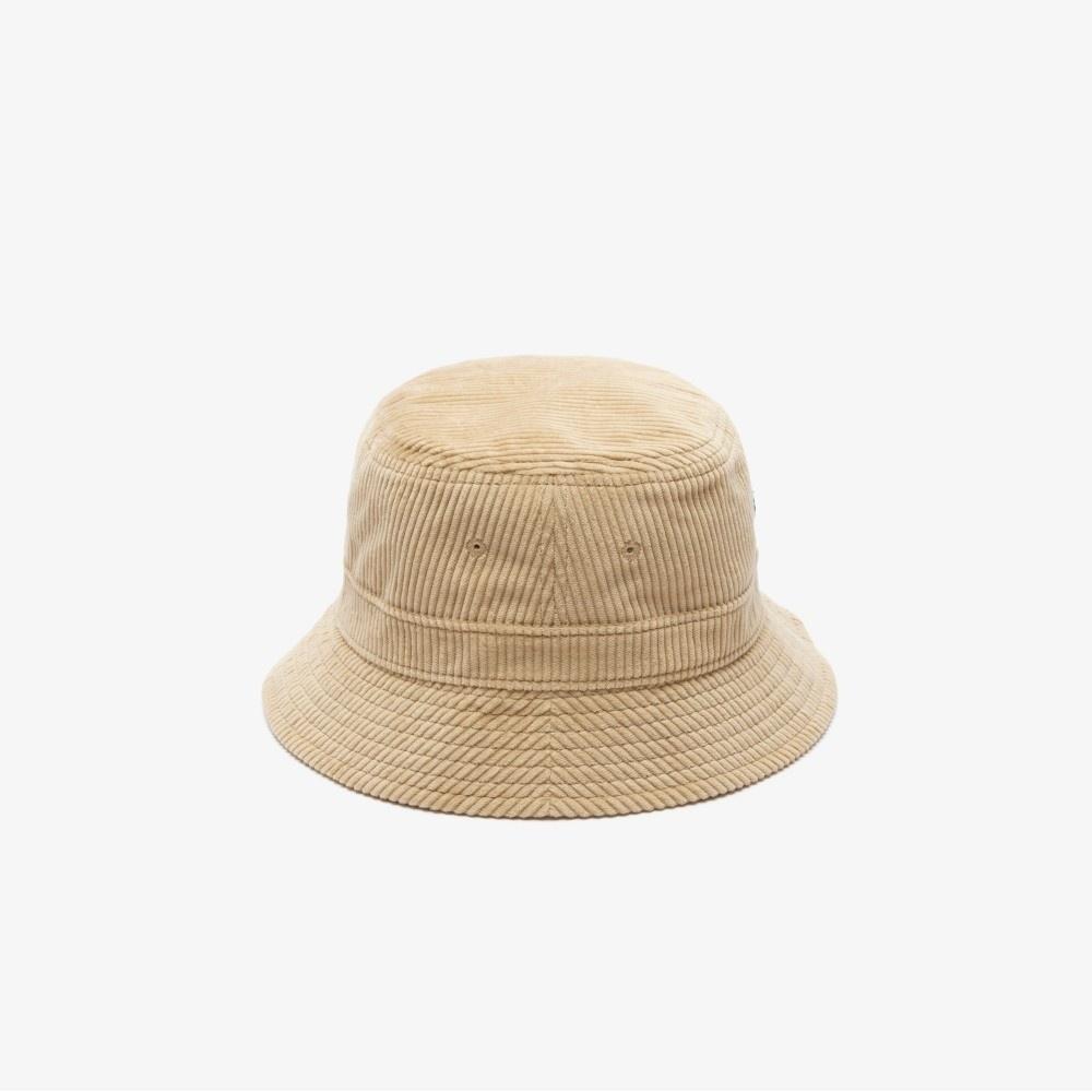 Lacoste Unisex Corduroy Cotton Bucket Hat Rk2934 54n 02s