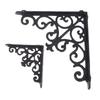Suport decorativ vintage din fontă pentru raft Suport triunghiular de perete Rezistent la greutate Rezistent la rugină Suport pentru raft flotant Decor casă