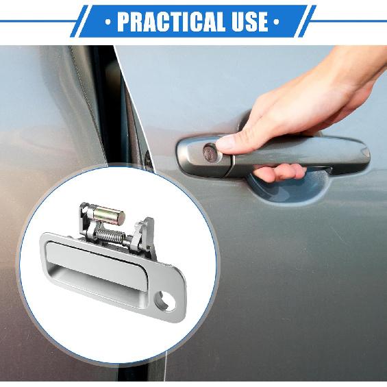 

Automotive Front Left Driver Side Exterior Door Handle Compatible for Toyota Camry 1997-2001, Durable Plastic Silver Tone