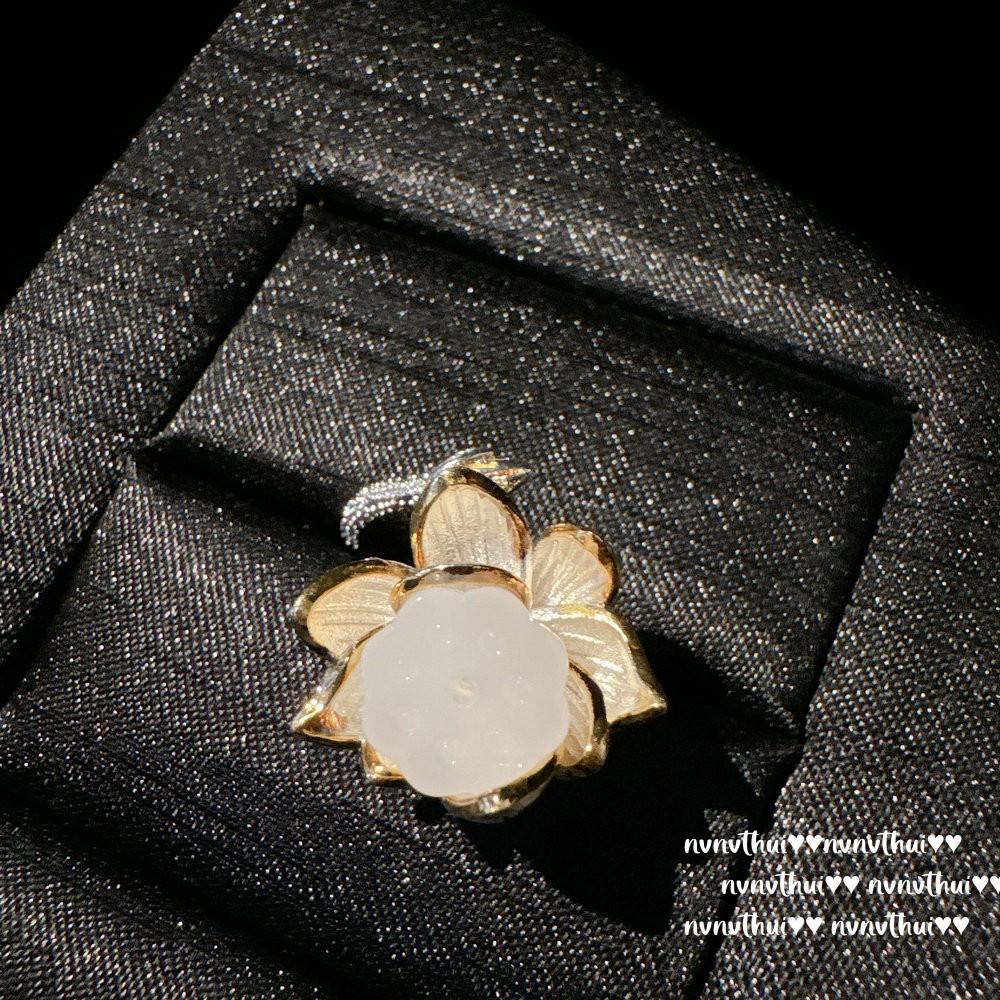 Italian Brushed Flower Pearl Gemstone Earrings, Mermaid Tears, Plated With 18K Gold, Bow Zircon Bead Earrings.