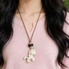 Silver Star Unicorn Pendant Sweater Chain Necklace for Women - 2026 High-End Feel Little Horse Accessory