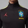 Jordan Dri-Fit Strike Squadra Brasile Asciugatura Rapida Vestibilità Slim Pullover Manica Lunga Maglia da Calcio Uomo top IQ3293-010