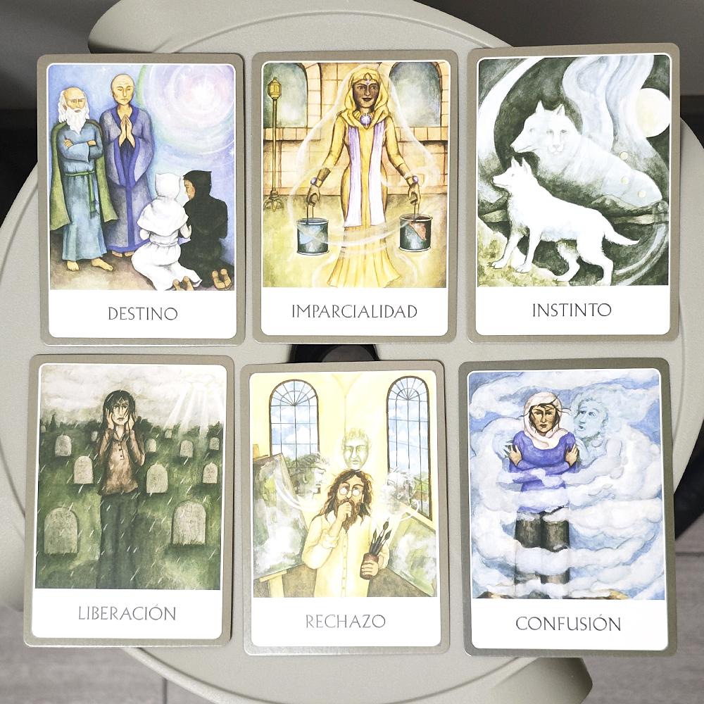 Karty Wyroczni Mądrości Czakr Narzędzie Duchowe do Transformacji Twojego Życia Edycja Hiszpańska 10.4*7.3cm 49 Szt. Kart Wyroczni