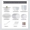Modu Lanka Ceramic Dinnerware Set, 8-Person, 43-Piece