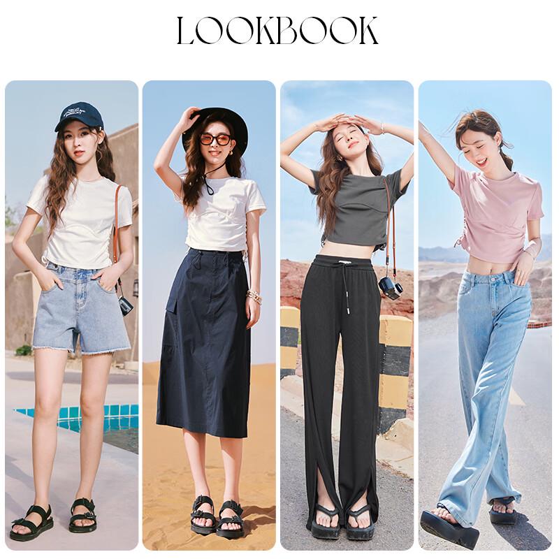 Xiangying Women's Slim Fit Short Sleeve T-Shirt
